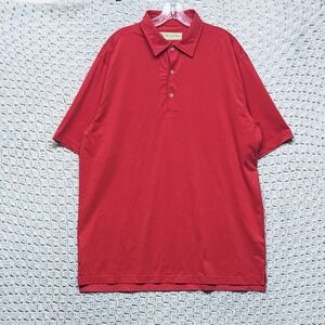 Donald Ross Polo Shirt Mens Sz M Pink Sólid Golf Tennis Performance Short Sleeve